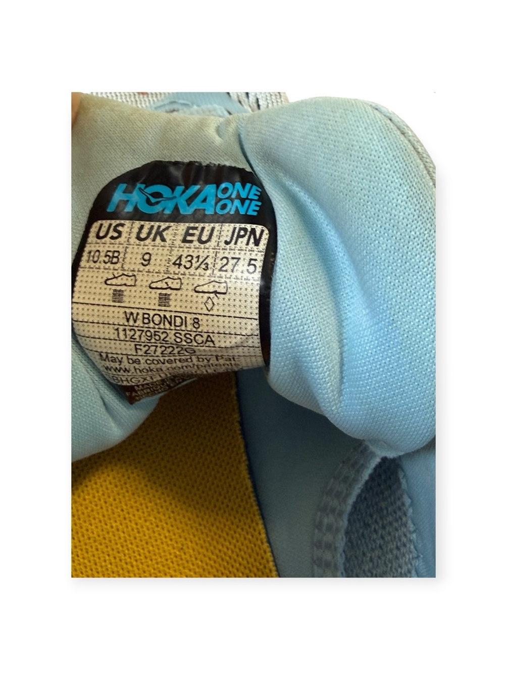 Hoka One One Bondi 8 ‘Blue Summer Song Country Air’ Women's Shoes Size 10.5B EUC - Picture 13 of 13